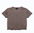 All Day rib tee - Charcoal