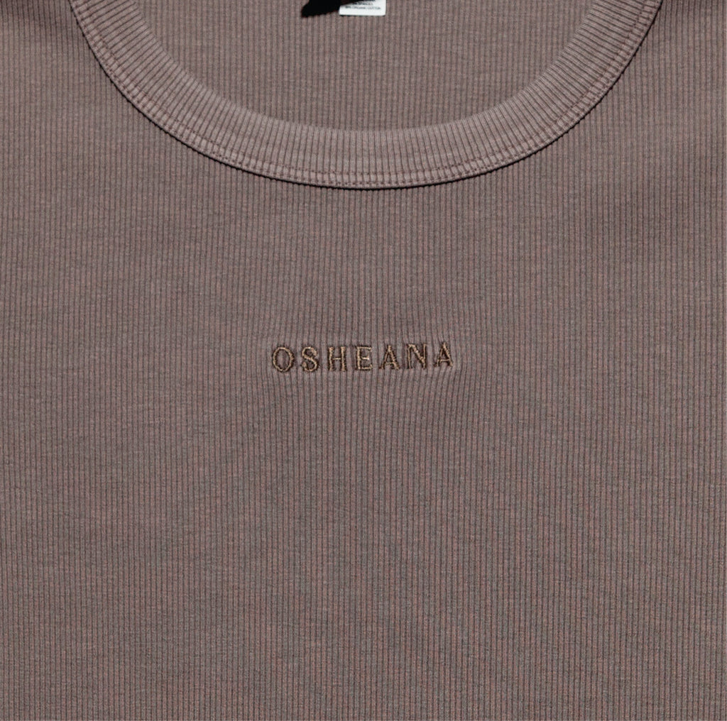 All Day rib tee - Charcoal