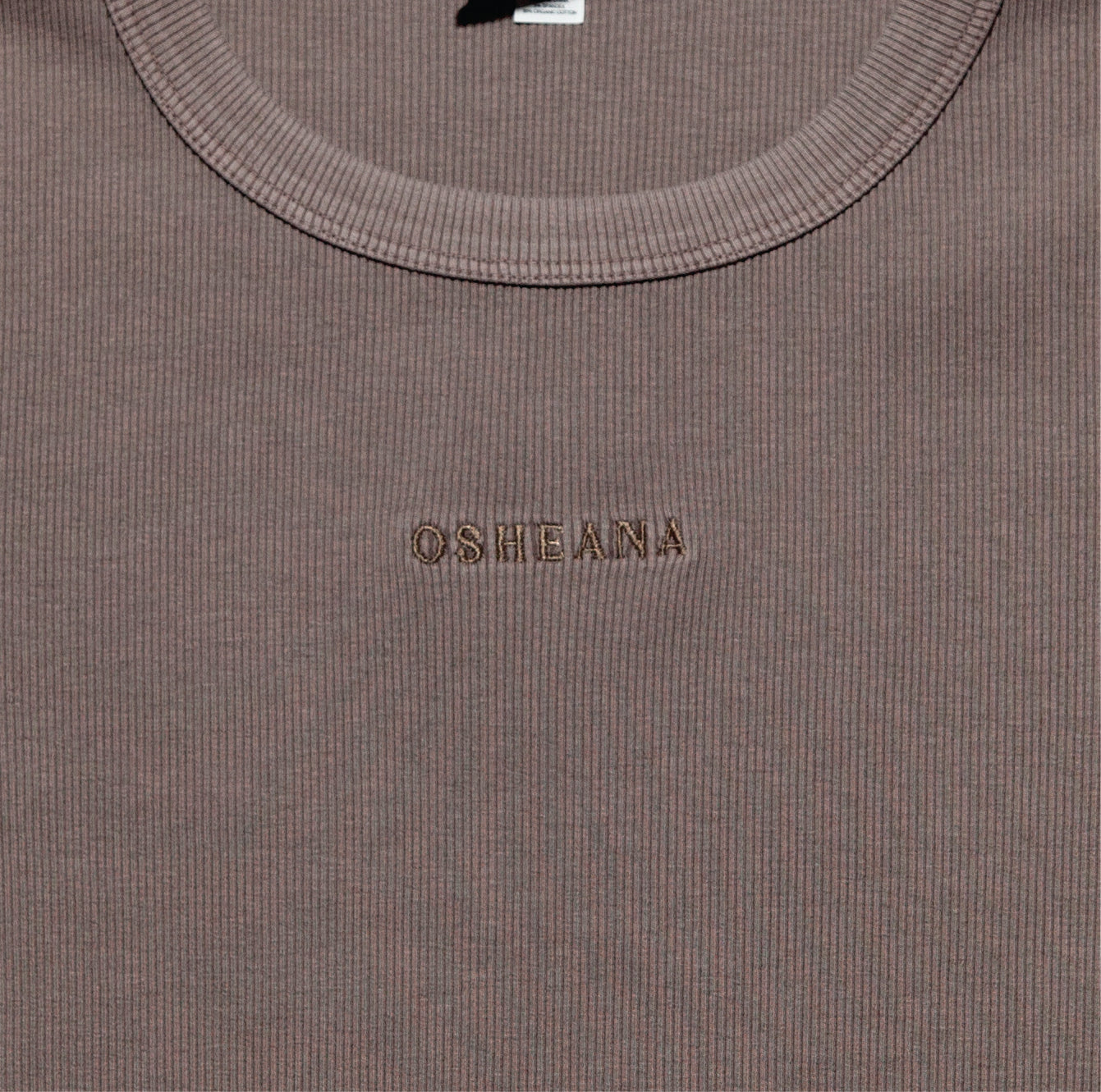 All Day rib tee - Charcoal