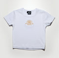 Sunrise rib tee - white